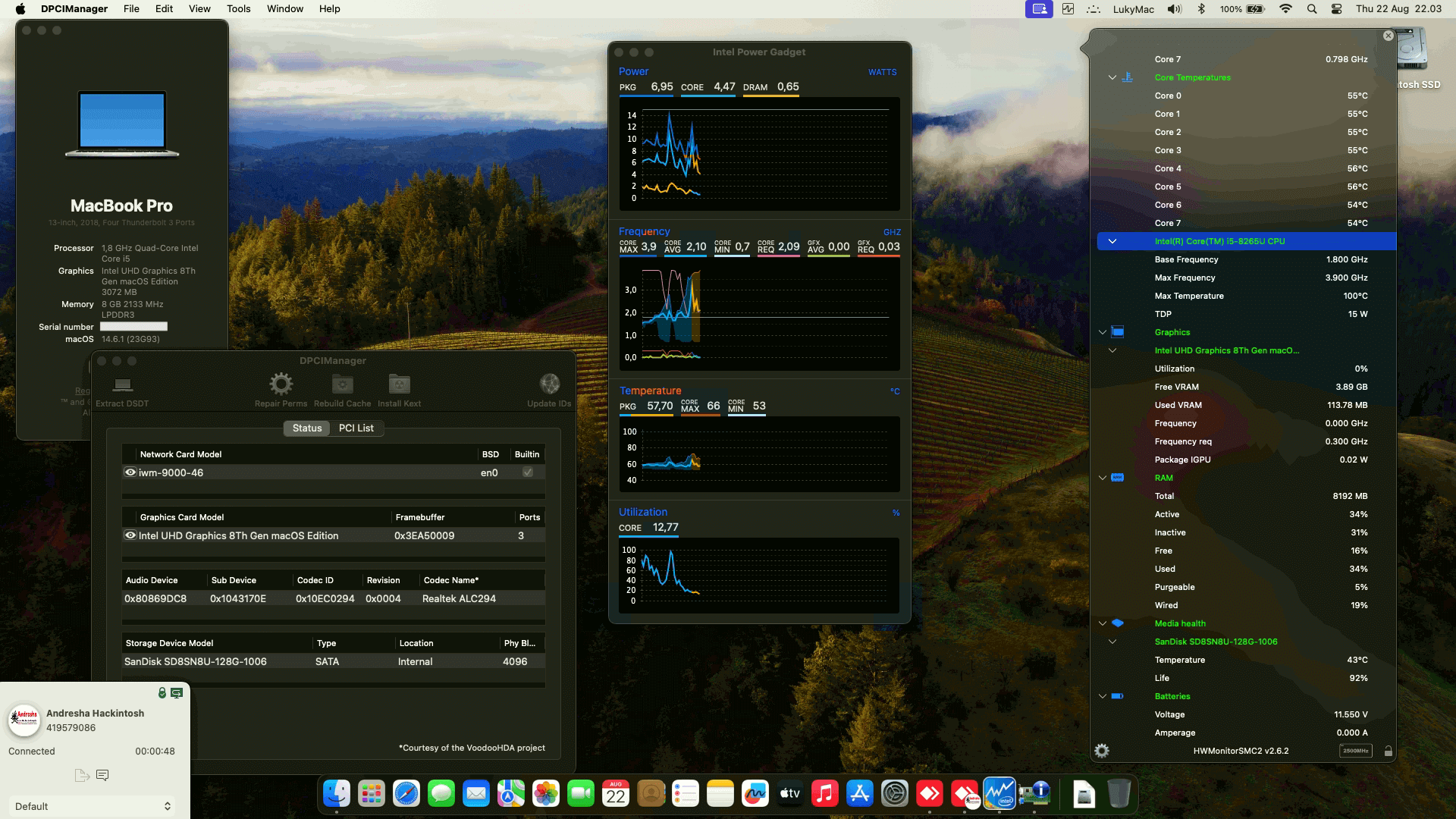Success Hackintosh macOS Sonoma 14.6.1 Build 23G93 in Asus Zenbook Flip UX461FN